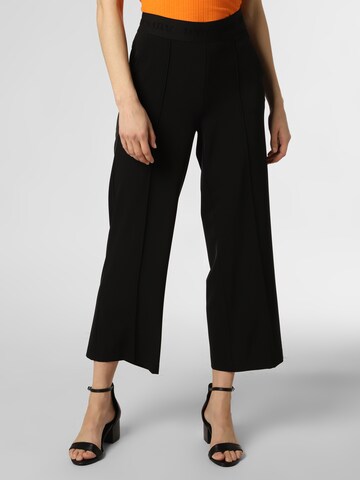 Cambio Regular Pleated Pants 'Cameron' in Black: front