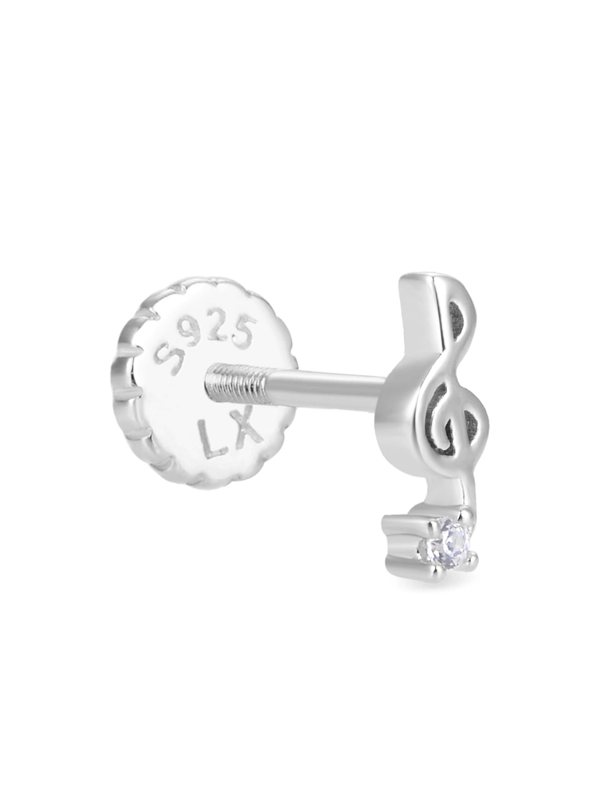 Luxenter Piercings 'Tiha' in Zilver