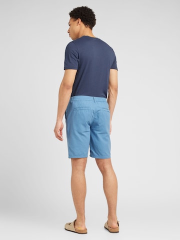 BLEND Regular Pleat-Front Pants in Blue