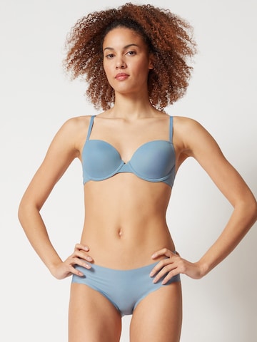 Skiny Regular Bra 'Lovers' in Blue: front