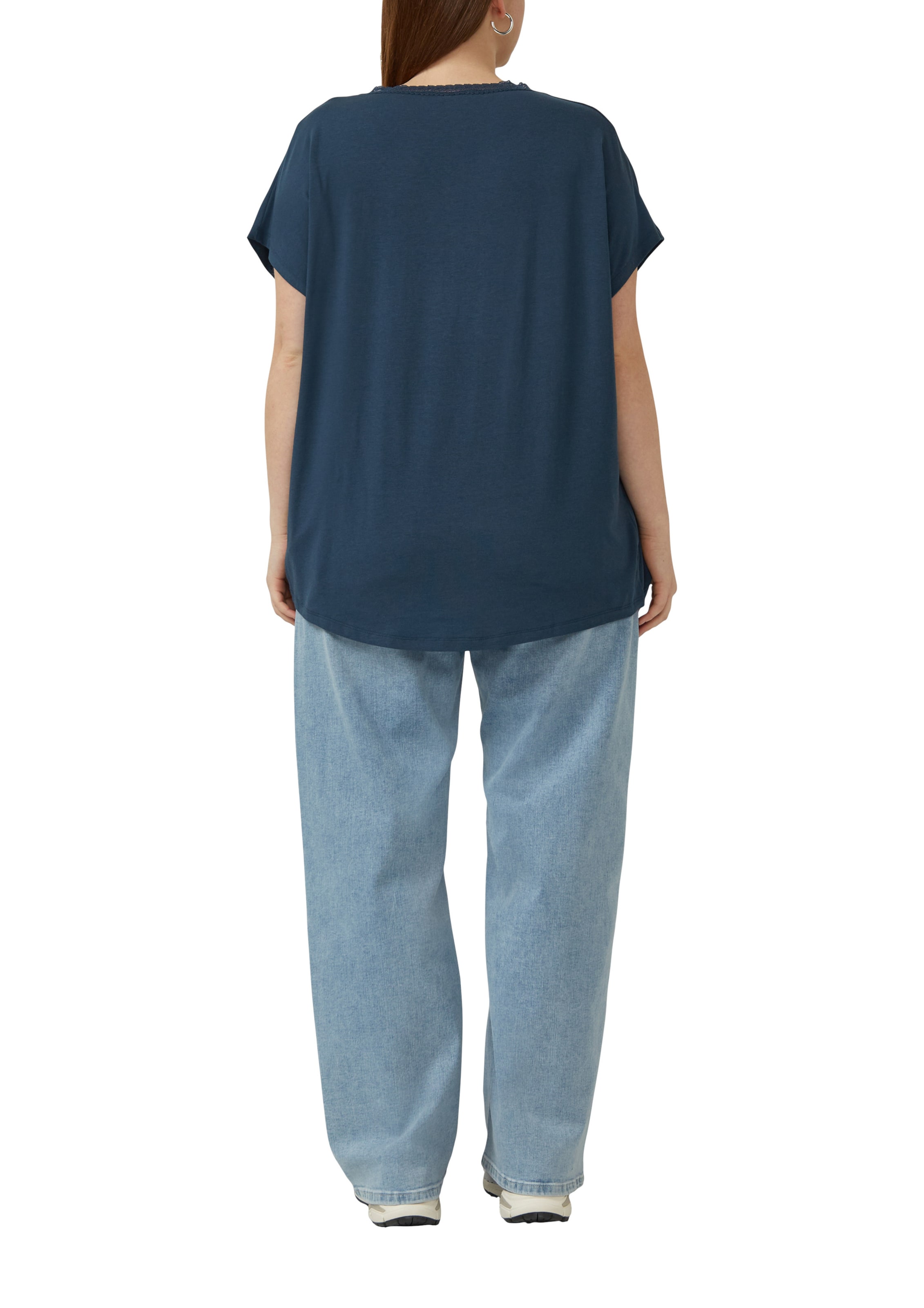 Sweat-shirt QS en bleu