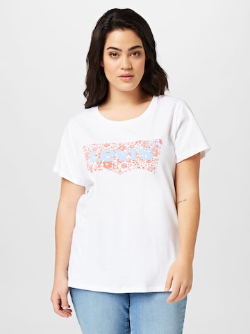 Levi's® Plus Тениска 'The Perfect Tee' в бяло: отпред