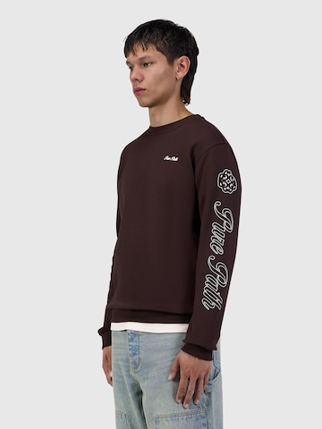 Sweat-shirt Pure Path en marron