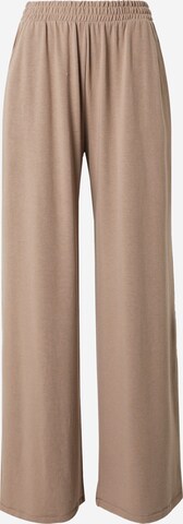 Abercrombie & Fitch Wide leg Broek in Bruin: voorkant