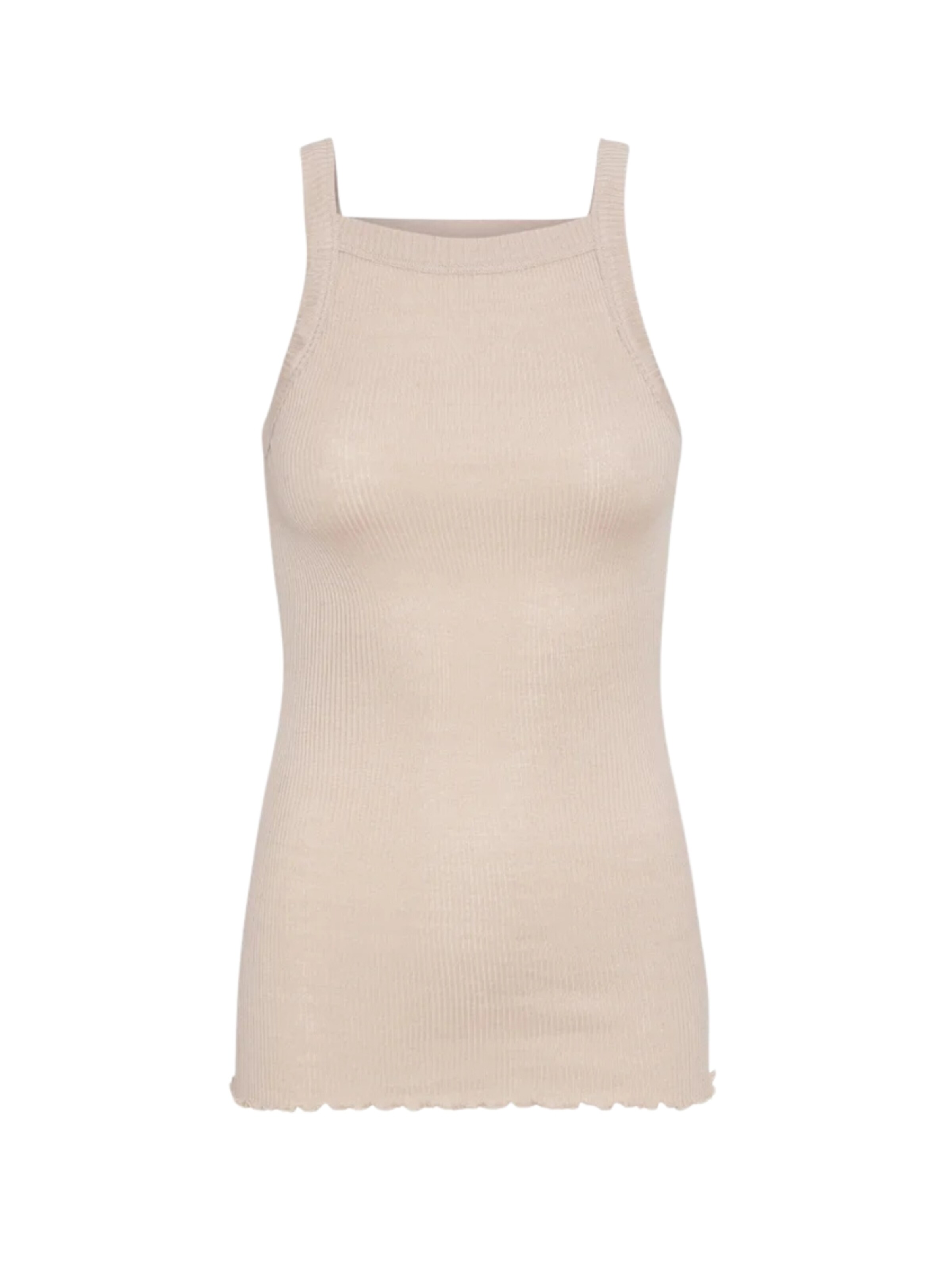 Seamless Basic Top 'Silky Daze' in Beige: front