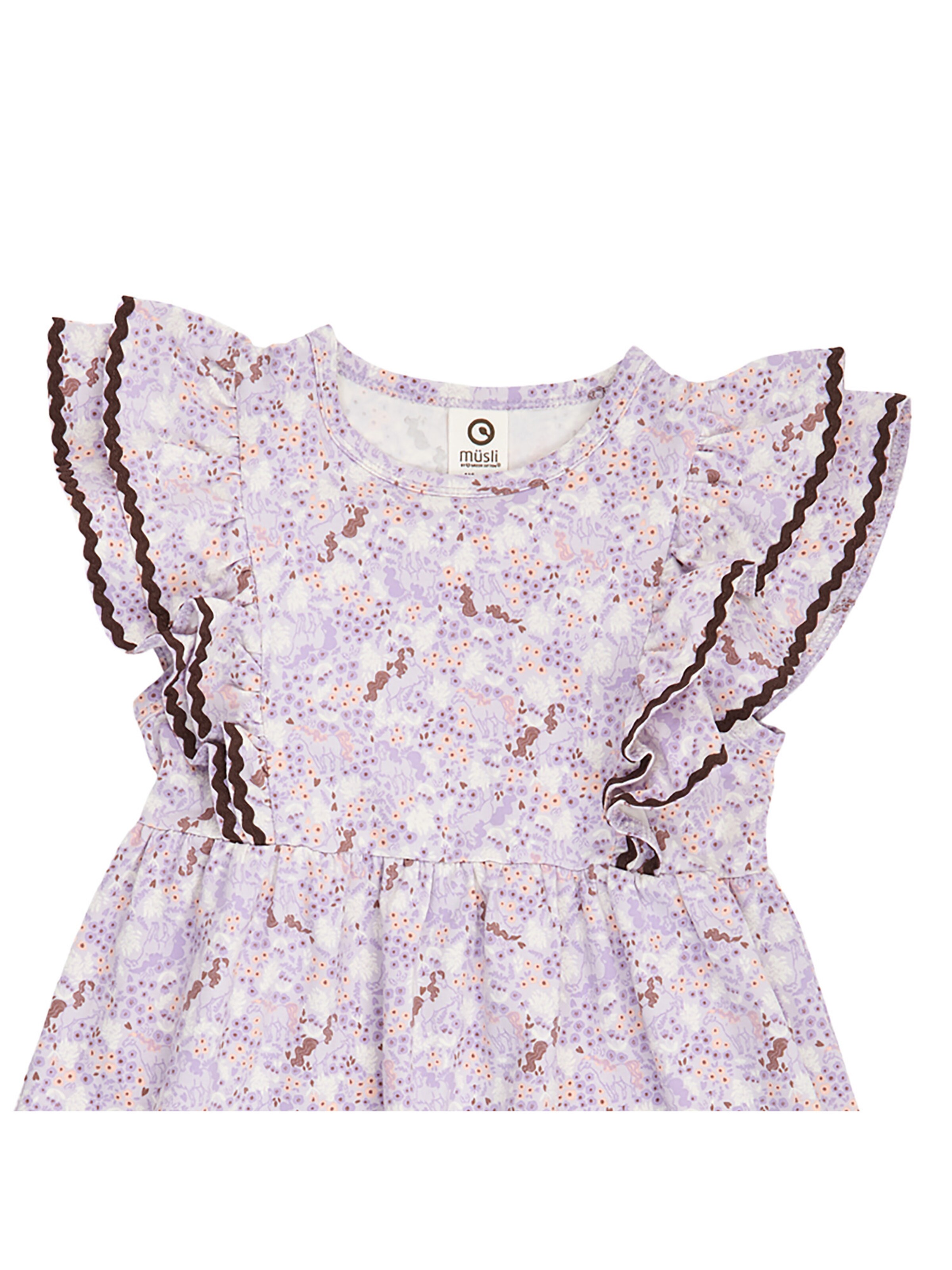 Müsli by GREEN COTTON Jurk in Lila