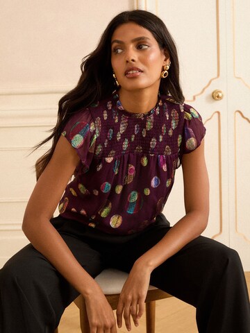 love & roses - Blusa em roxo