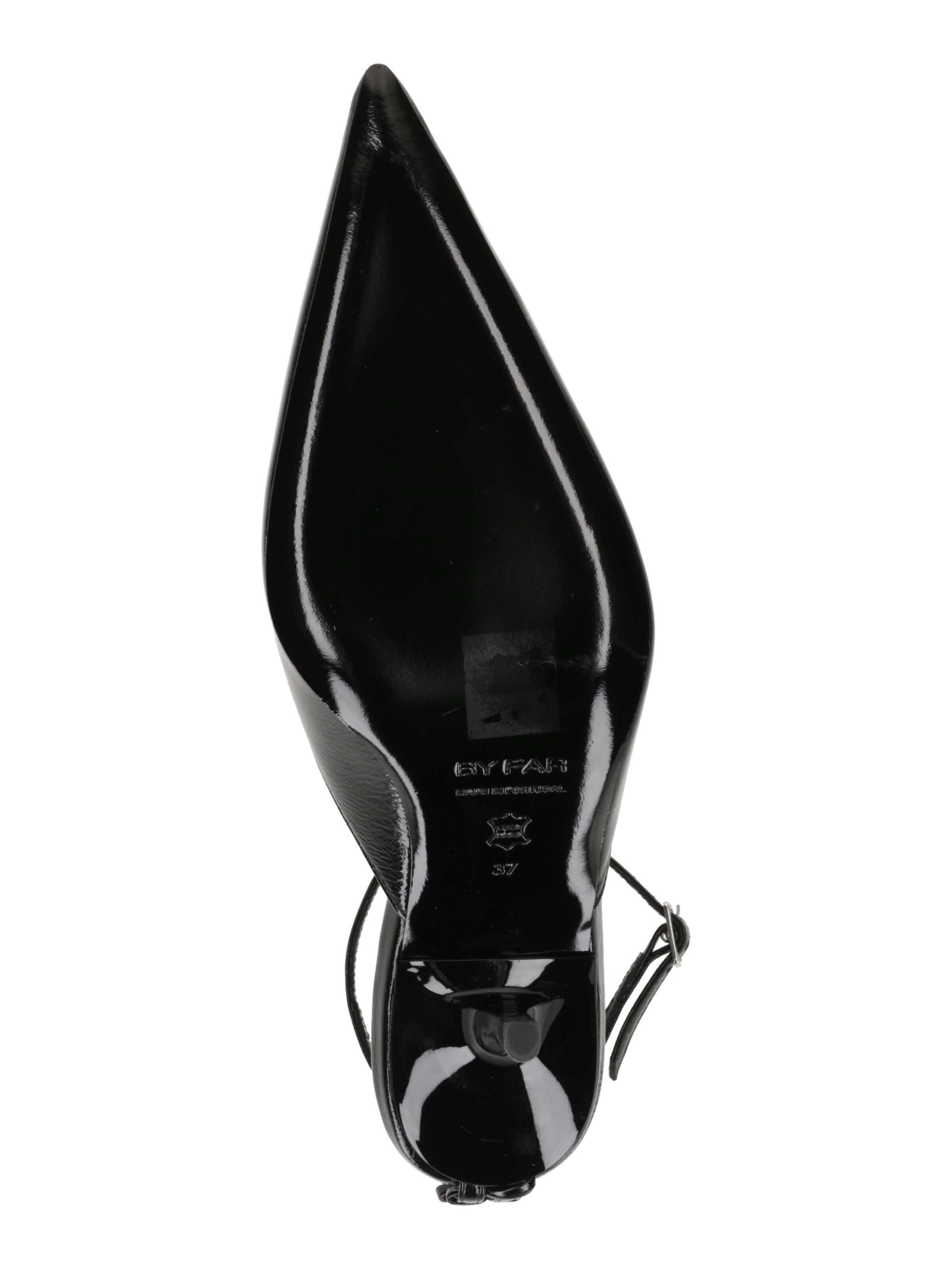 By Far Лодочки с открытой пяткой в Черный