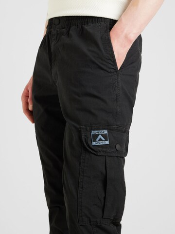 Superdry Regular Cargo Pants 'Para' in Black