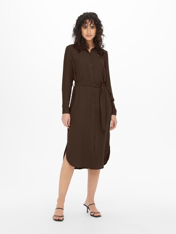 JDY Shirt dress 'Rachel' in Brown