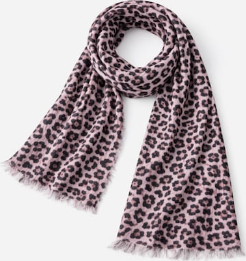 COLLEZIONE ALESSANDRO Scarf 'Leo Print' in Pink: front
