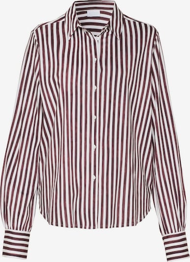 DESOTO Bluse 'Lizzy' in weinrot / naturweiß, Produktansicht