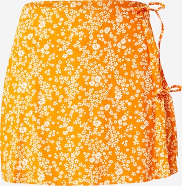 Regular Pantalon Tally Weijl en orange : devant