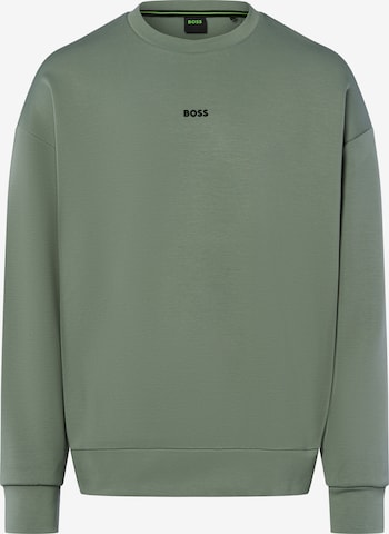 BOSS Sweatshirt 'Stenson' in Grün: Vorderseite