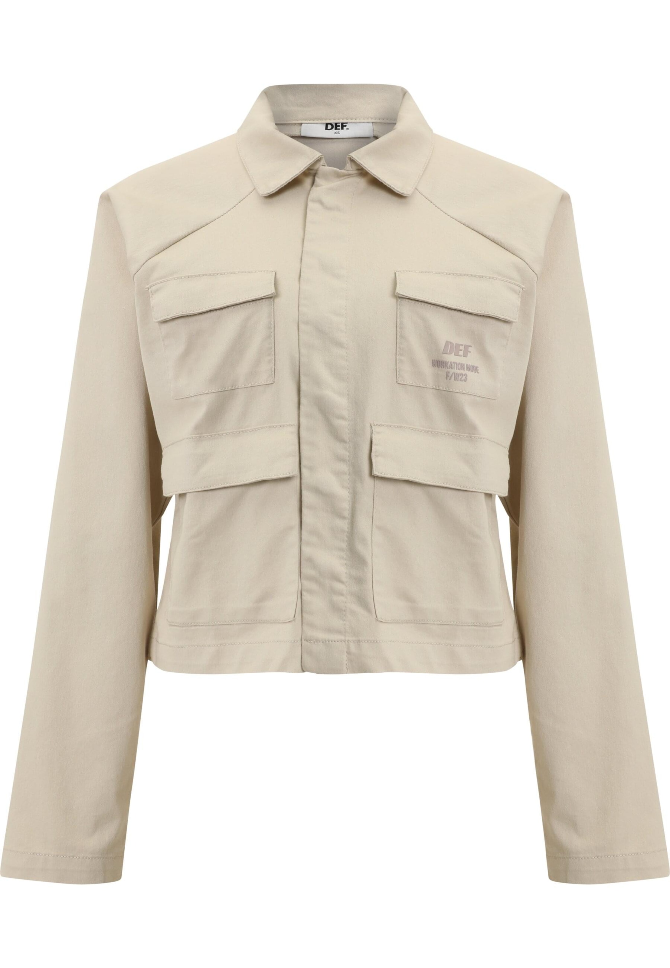 DEF Overgangsjakke 'Worky' i beige: forside