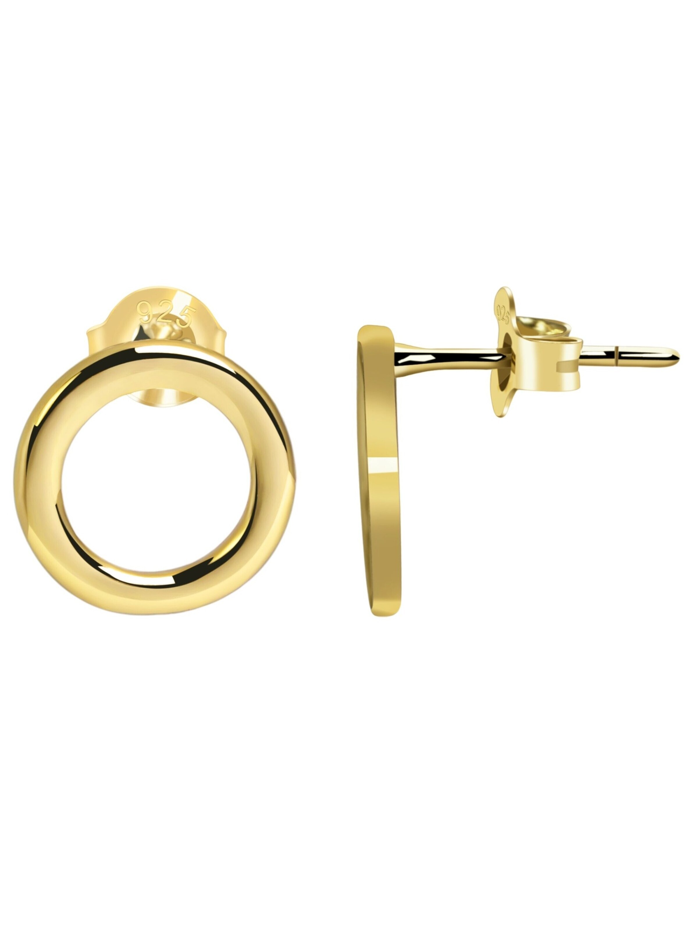Akzent Earrings '"Charlotte" aus 925 Sterlingsilber, rhodiniert, langlebig' in Gold