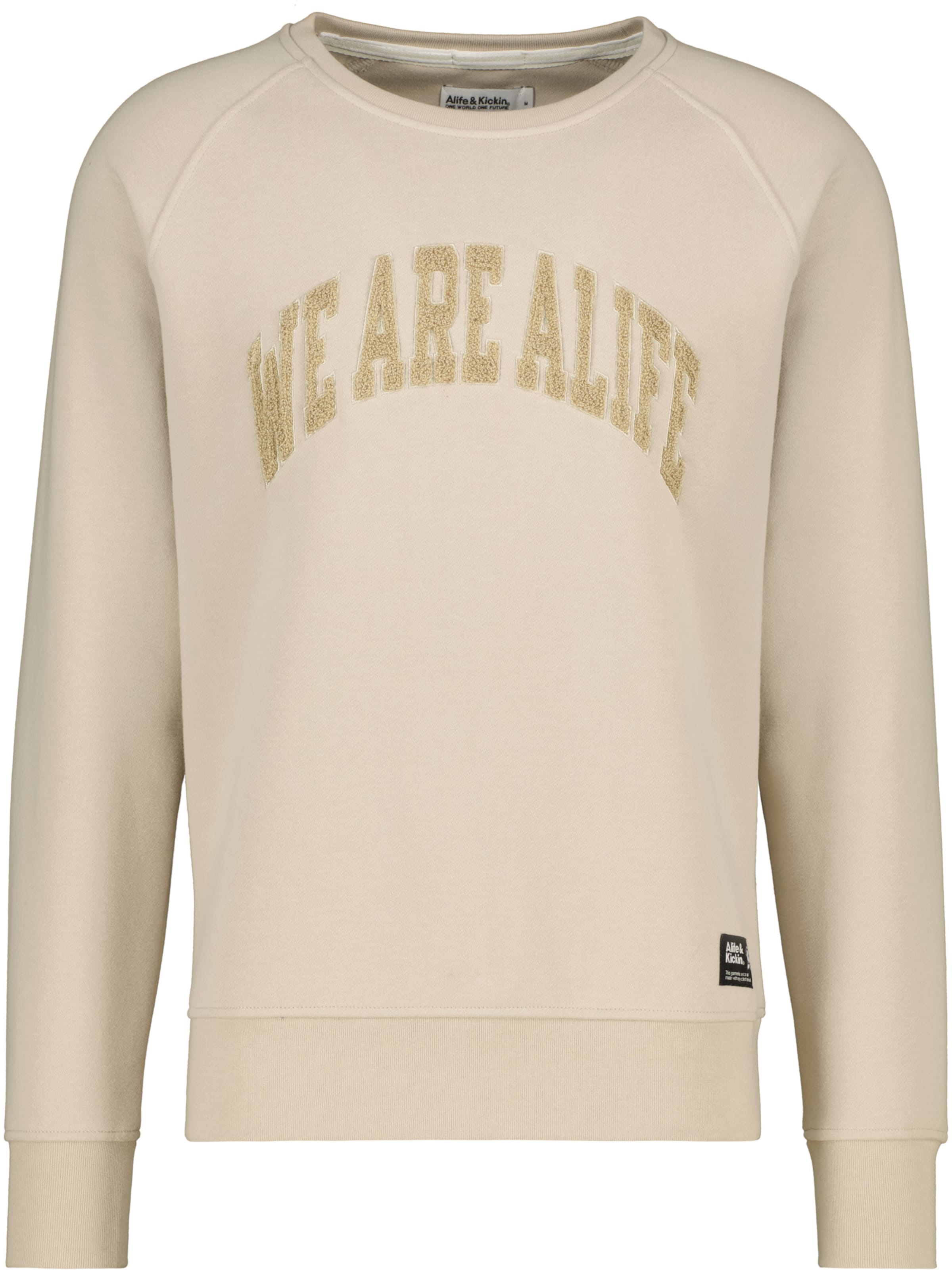 alife & kickin Sweatshirt 'LevinAK' in Beige: front