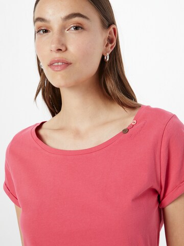 Ragwear Koszulka 'FLORAH' w kolorze różowy