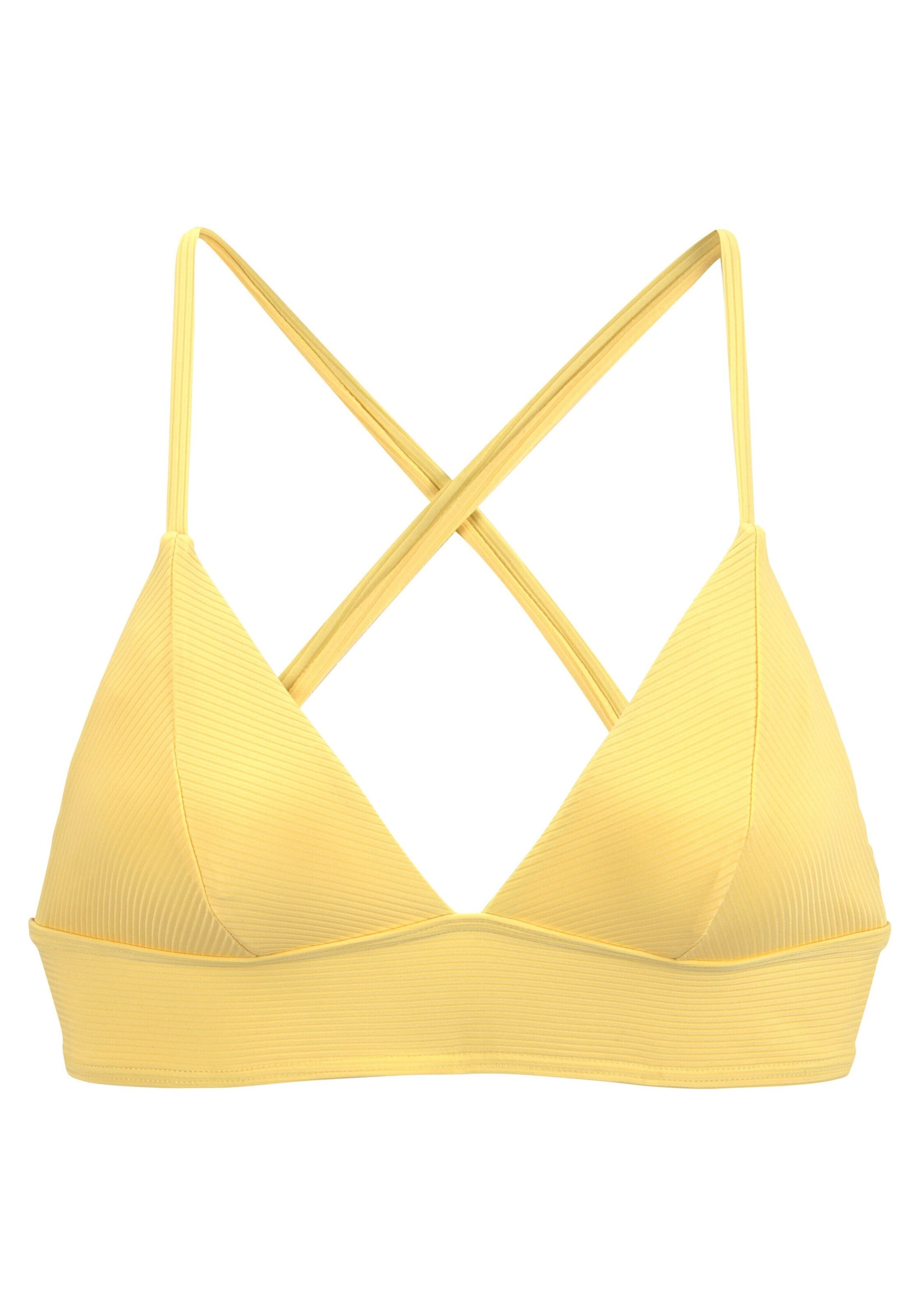 VENICE BEACH Τρίγωνο Τοπ μπικίνι σε κίτρινο: μπροστά
