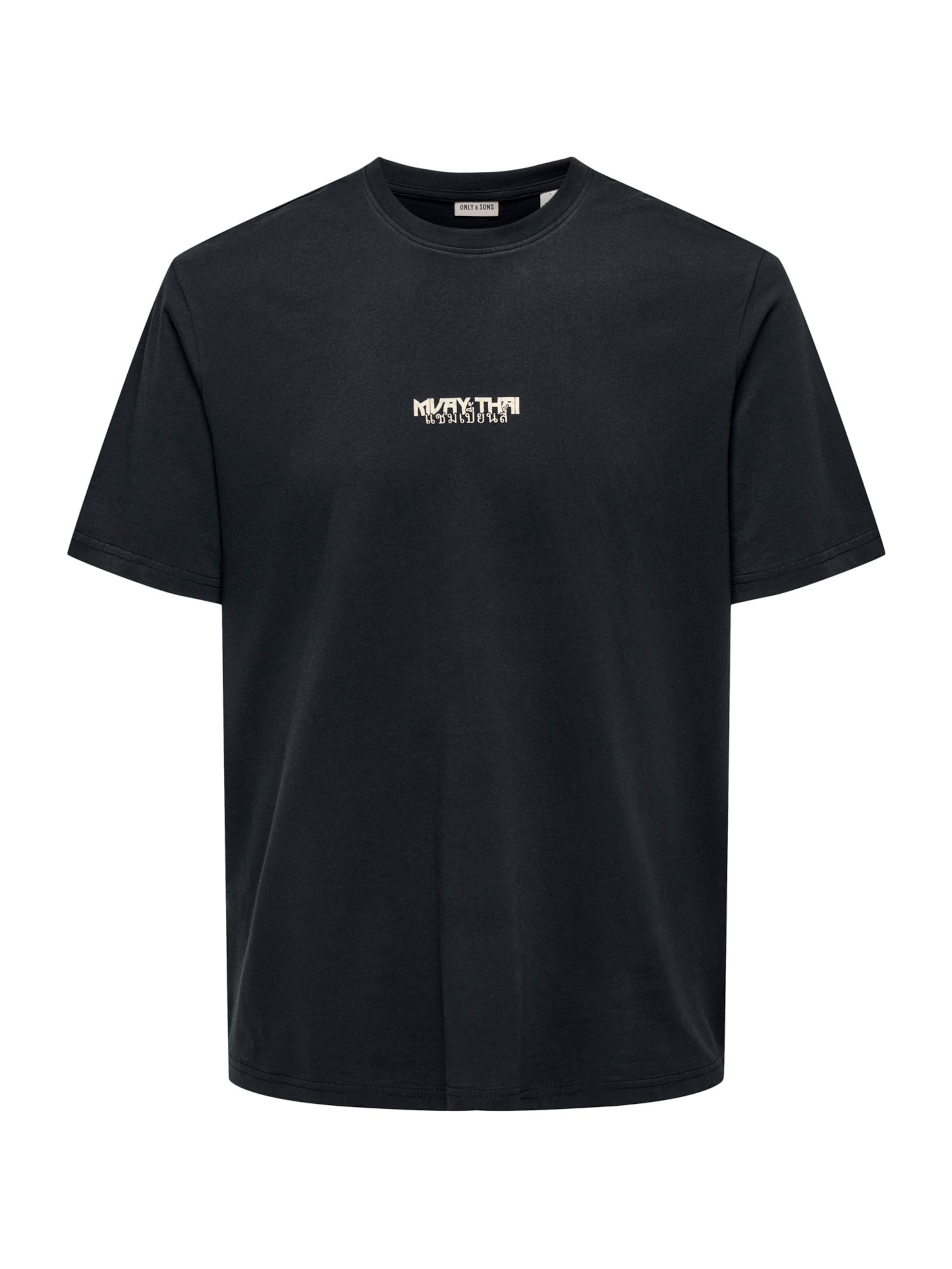 Tricou 'ONSFLOYD' de la Only & Sons pe negru: față