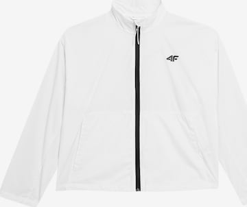 4F Sportjas in Wit: voorkant