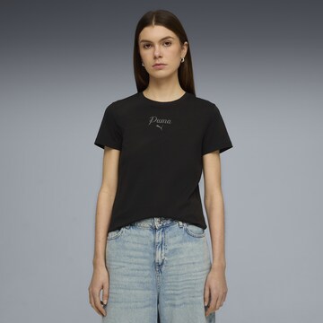 PUMA Funktionsshirt 'Essentials' in Schwarz: Vorderseite