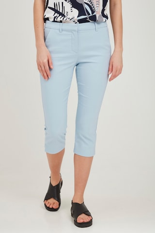 Fransa Slim fit Pants in Blue: front