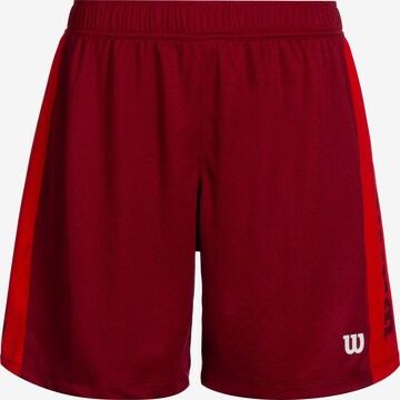 Loosefit Pantalon de sport WILSON en rouge : devant