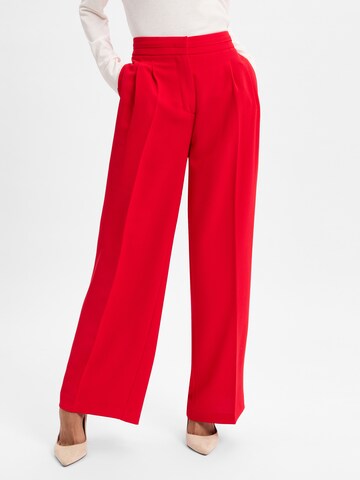 MORE & MORE Wide Leg Hose in Rot: Vorderseite