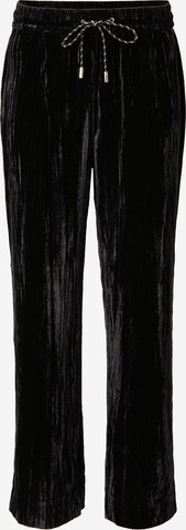 BOSS - Loosefit Pantalón 'Tassia' en negro: frente