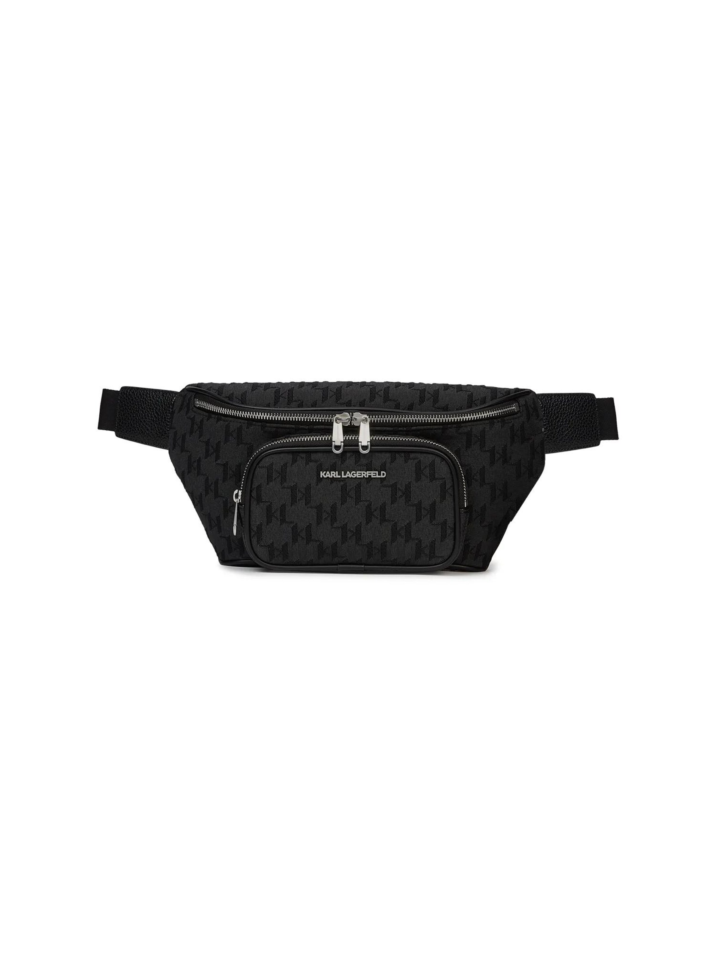 Karl Lagerfeld - Riñonera en negro: frente