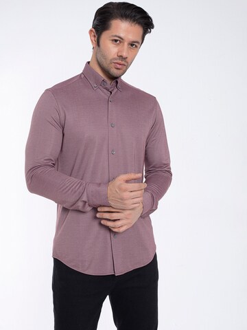 By Diess Collection Regular fit Overhemd in Bruin: voorkant