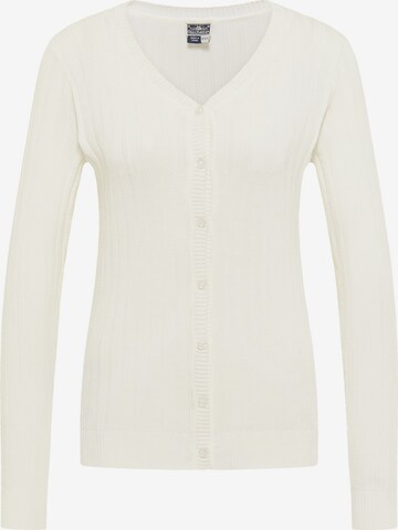 DreiMaster Maritim Knit Cardigan in White: front