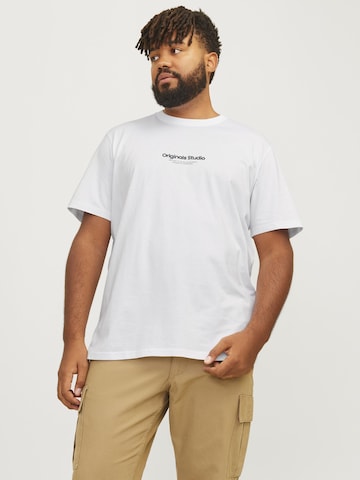 Maglietta 'JORVesterbro' di Jack & Jones Plus in bianco: frontale