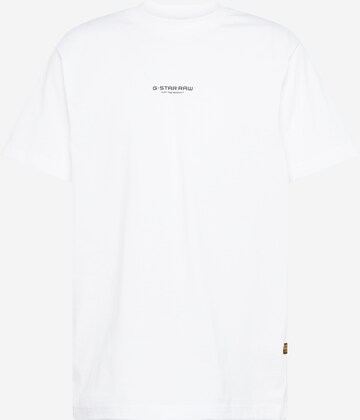 T-Shirt G-Star RAW en blanc : devant