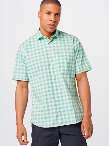 OLYMP Regular Fit Skjorte i grøn: forside