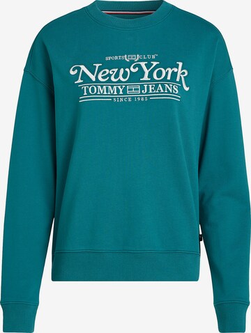 Tommy Jeans Sweatshirt 'Varsity' in Blauw: voorkant