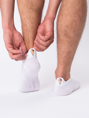 Occulto Ankle Socks 'Luca' in White