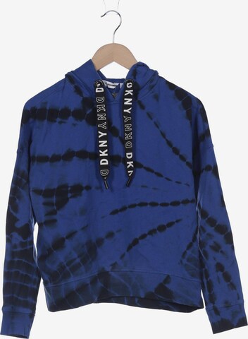 DKNY Sweatshirt & Zip-Up Hoodie in S in Blue: front