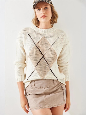 Pull-over 'Pullover' Bianco Lucci en beige