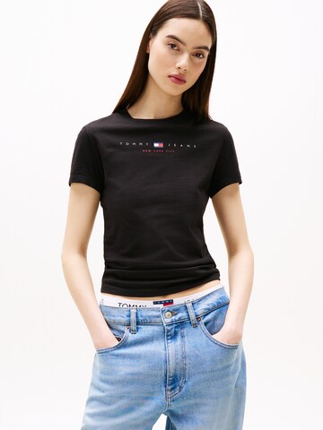 Tommy Jeans - Camisa em preto: frente