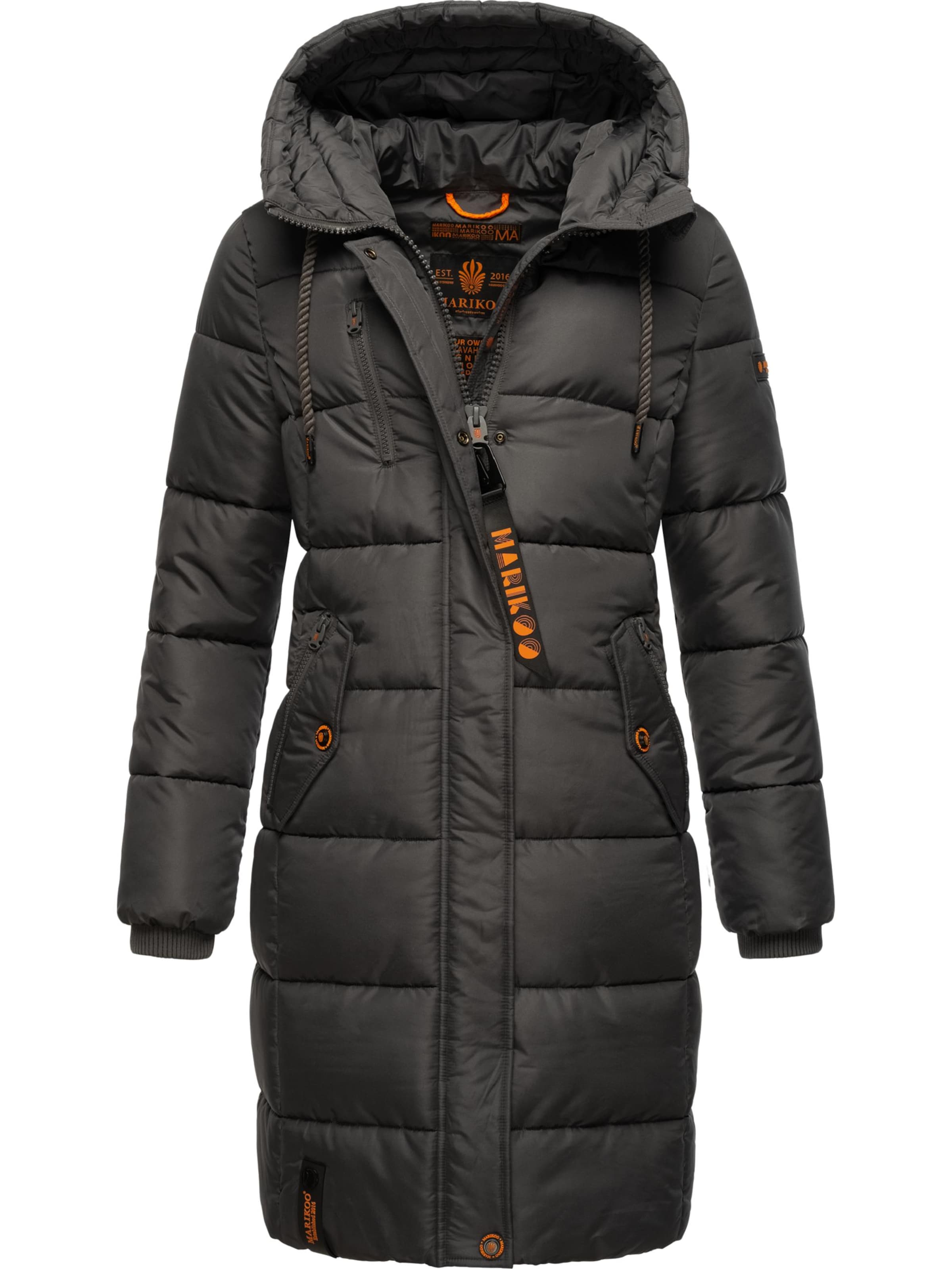 MARIKOO Зимно палто 'Yuikoo' в сиво