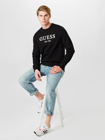 GUESS Sweatshirt 'BEAU' in Schwarz