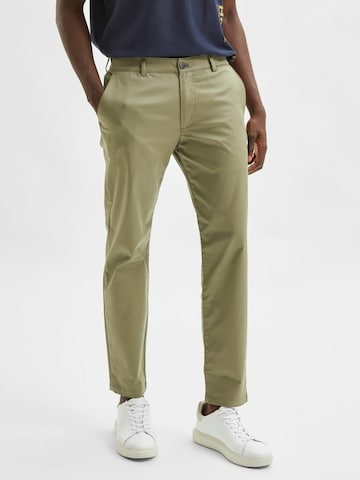 SELECTED HOMME - regular Pantalón chino 'Buckley' en verde: frente