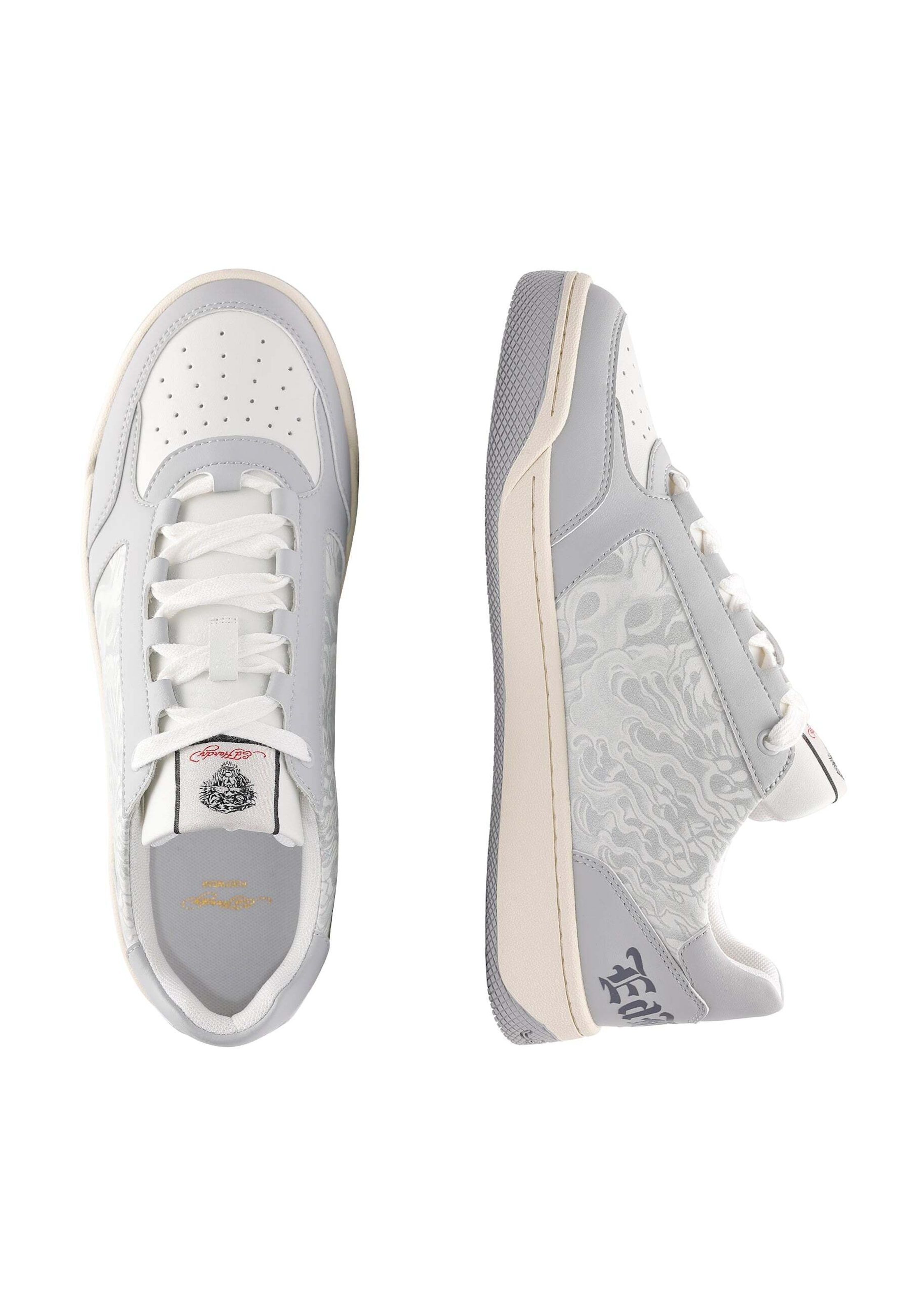 Ed Hardy Nízke tenisky 'Flammen' - Sivá