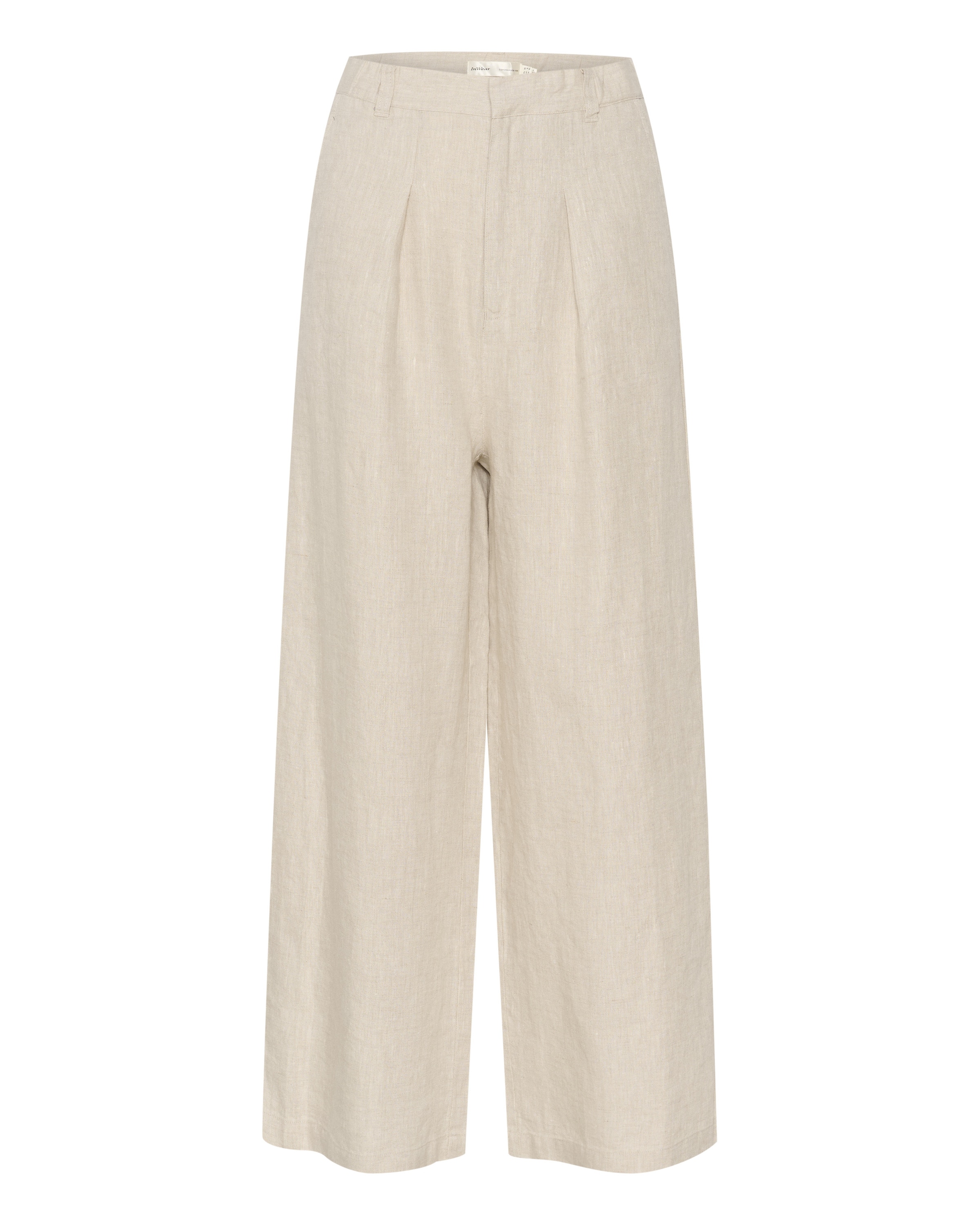 Wide Leg Pantalon à pince 'Peg' InWear en beige : devant