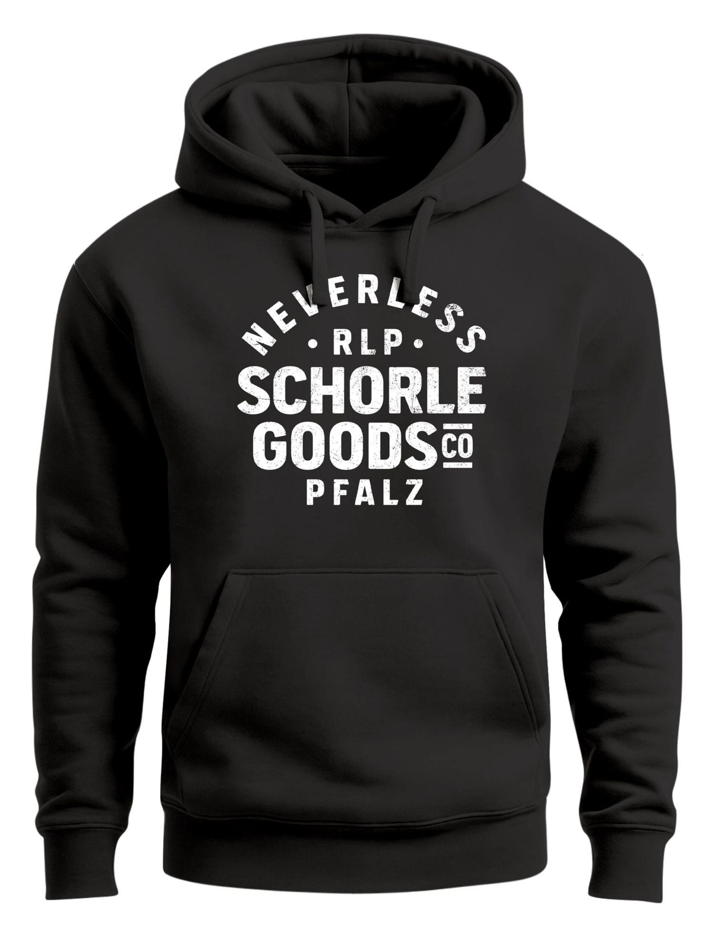 Neverless Sweatshirt 'Schorle'‌‌‌‌‌‌ in Schwarz: Vorderseite