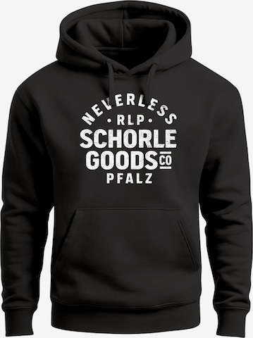Neverless Sweatshirt 'Schorle' in Schwarz: Vorderseite
