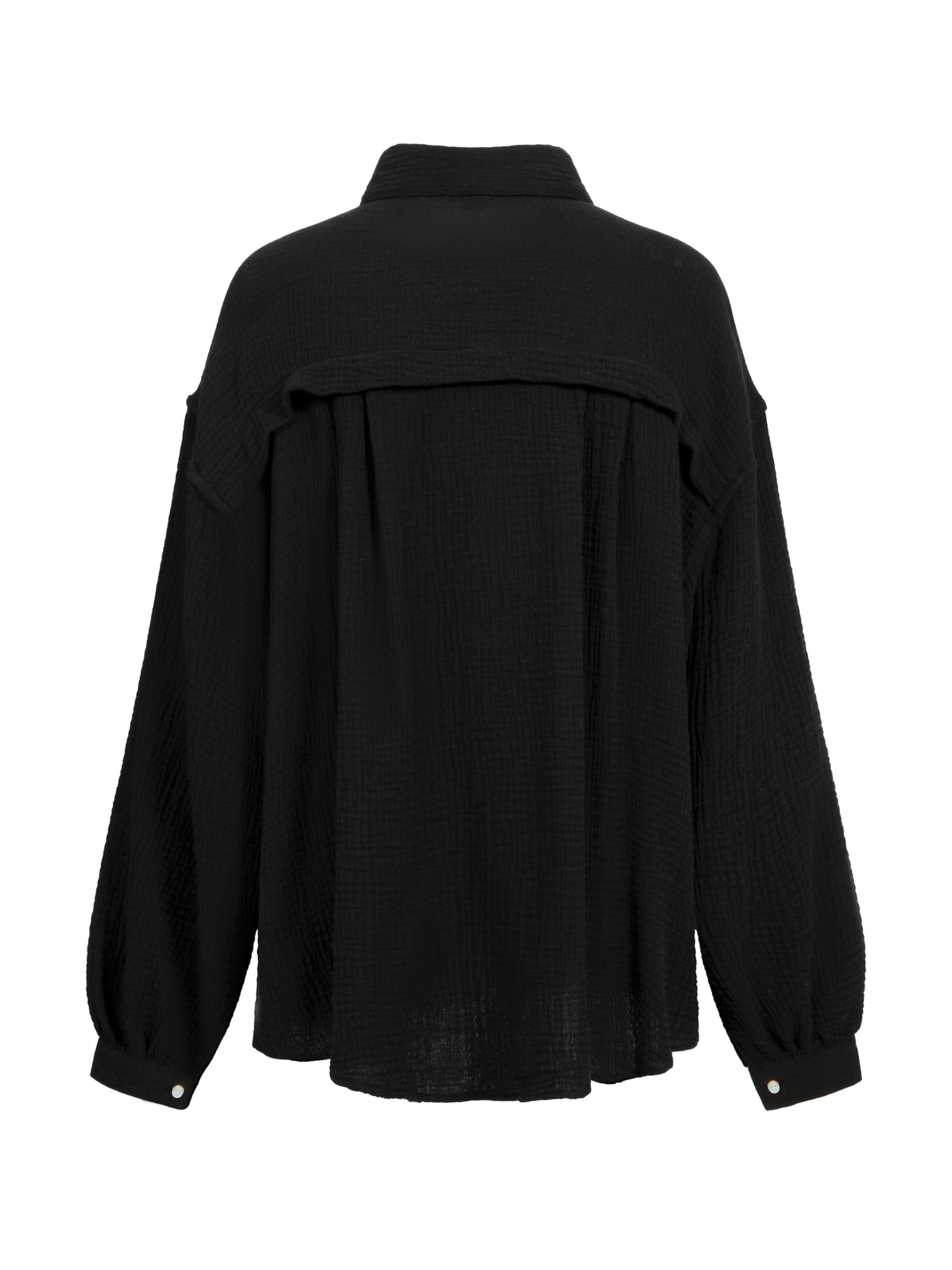 cfab - Camisa 'Musselin Shirt' em preto