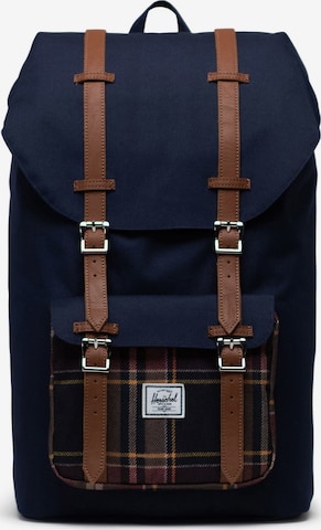 Herschel - Mochila 'Little America' em azul: frente